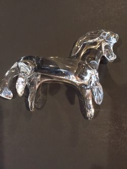 Sweden glass horse figurine hand made