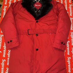 Supreme F/W 14 Fur Trench Coat -Medium 