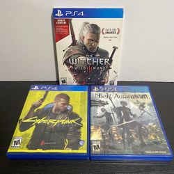 Playstation PS4 Games Cyberpunk, The Witcher & Nier Automata