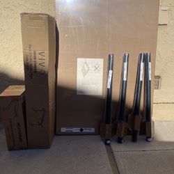 New Adjustable Standing Desk Frame, Monitor Arm, Table Top