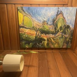 Large Hand Oil Painting 