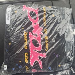 Sp5der P*nk Black hoodie Size Small