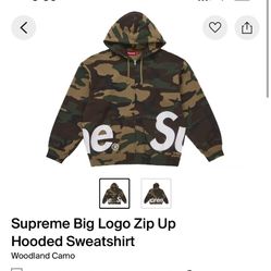 Supreme Big Logo Zip Up 