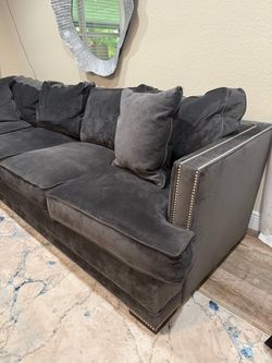Charcoal gray sectional