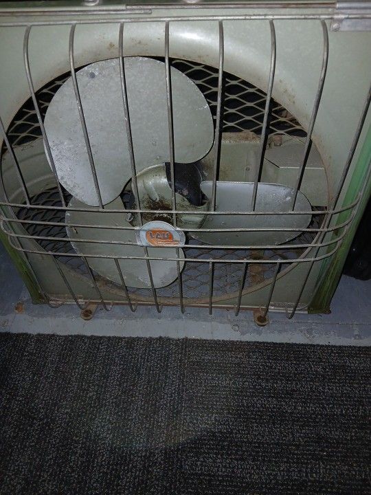 Lau Vintage Fan Vintage Windo Box Fan 1950s 3 Speed Exel Working Cond Hard To Find