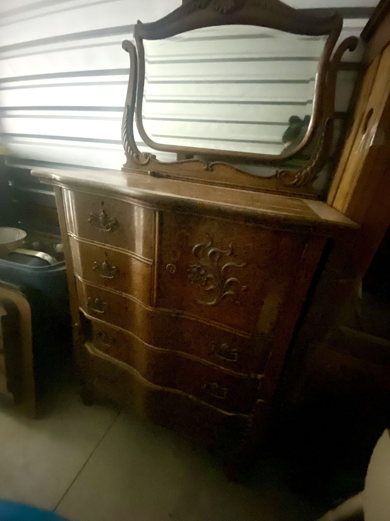 Vintage High Boy Dresser