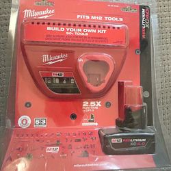 Milwaukee Red Lithium 4.0 Charger & Battery Brand New