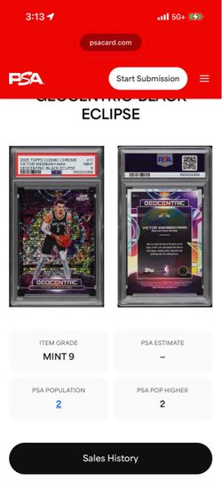 2025 Topps Chrome Geocentric Black Eclipse Ref /10
