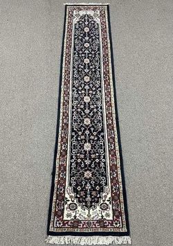 Hand Woven Tabriz Design Runner 2.5x12.1