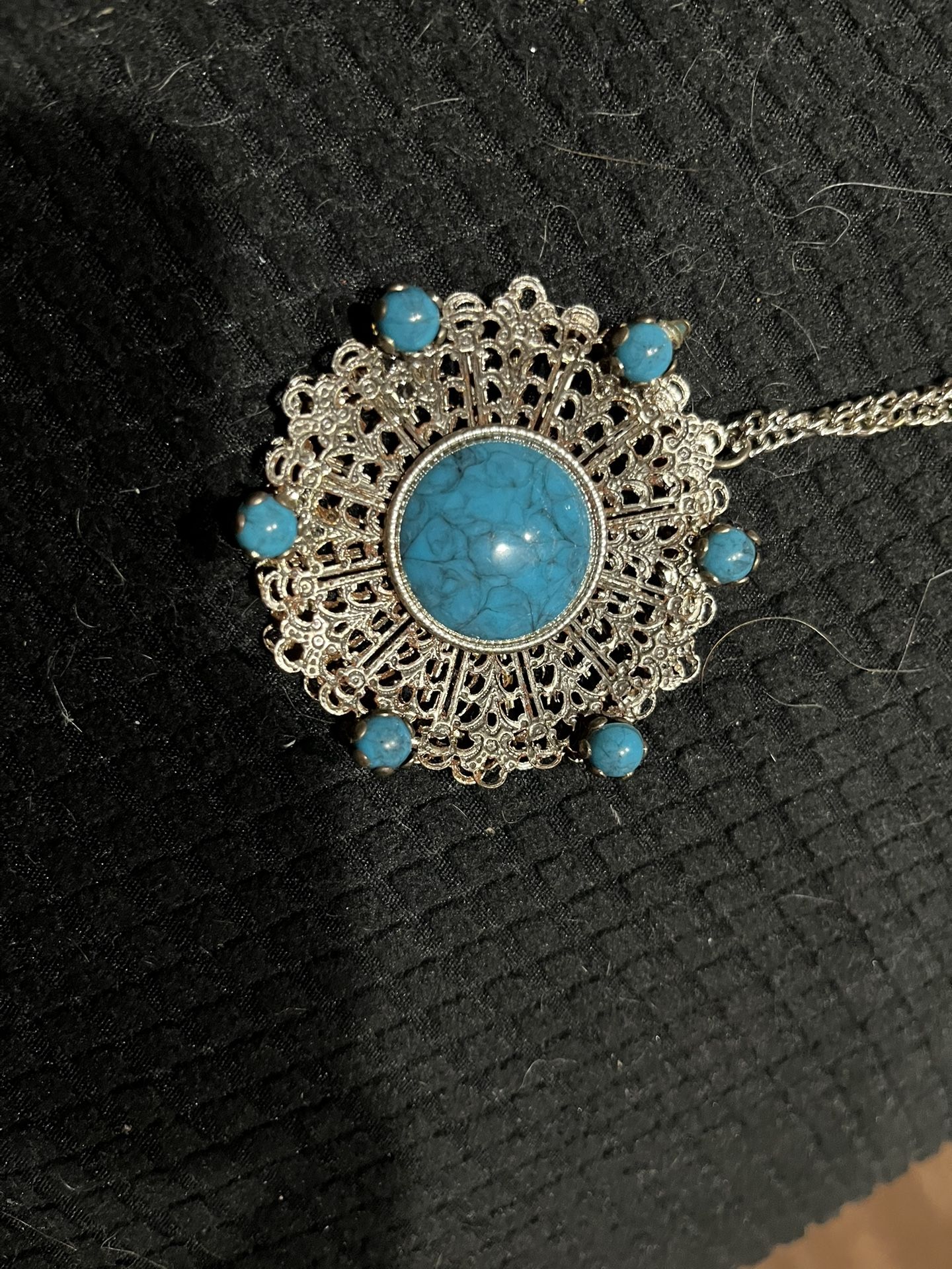 Aztec Vintage Turquoise Necklace
