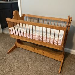 Rocking Wooden Crib