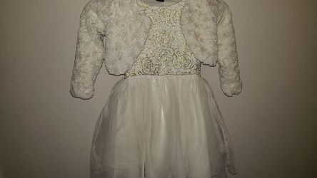 Girls white dressy dress