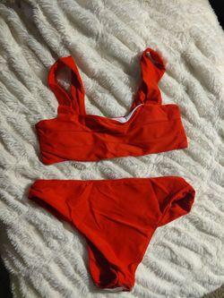 Chew peace, swimsuits, small, medium large, red, black, white multiple pieces, five dollars a piece