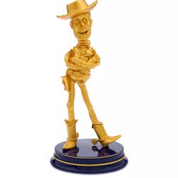 DISNEY PARKS WDW 50TH CELEBRATION TOY STORY WOODY GOLDEN STATUE NEW WITH BOX