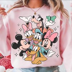 Mickey And Friends Pink Sweatshirts
