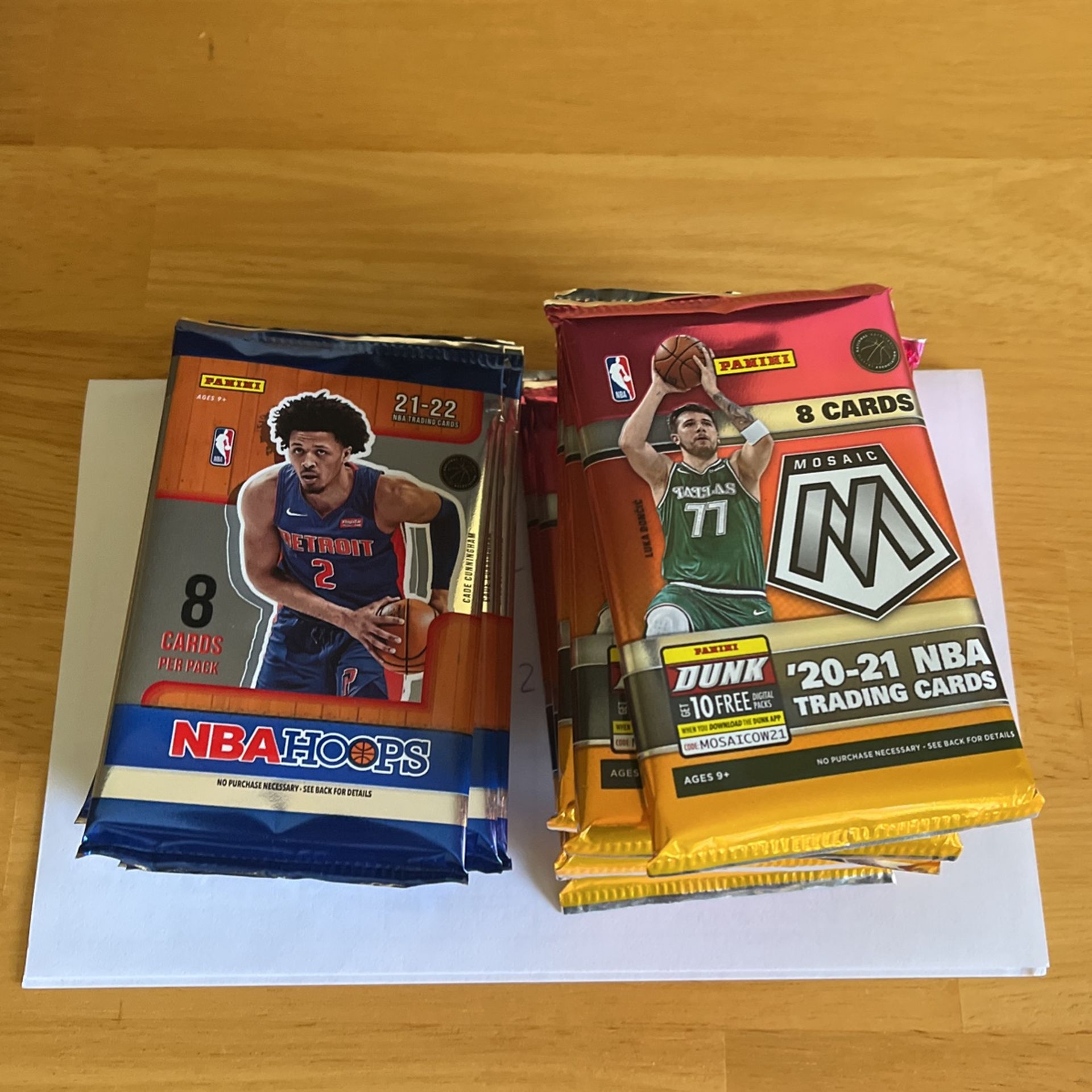 NBA Hoops And Mosaic Packs