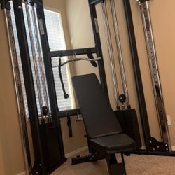 Commercial Grade Cable Machine with 400lb weight stacks