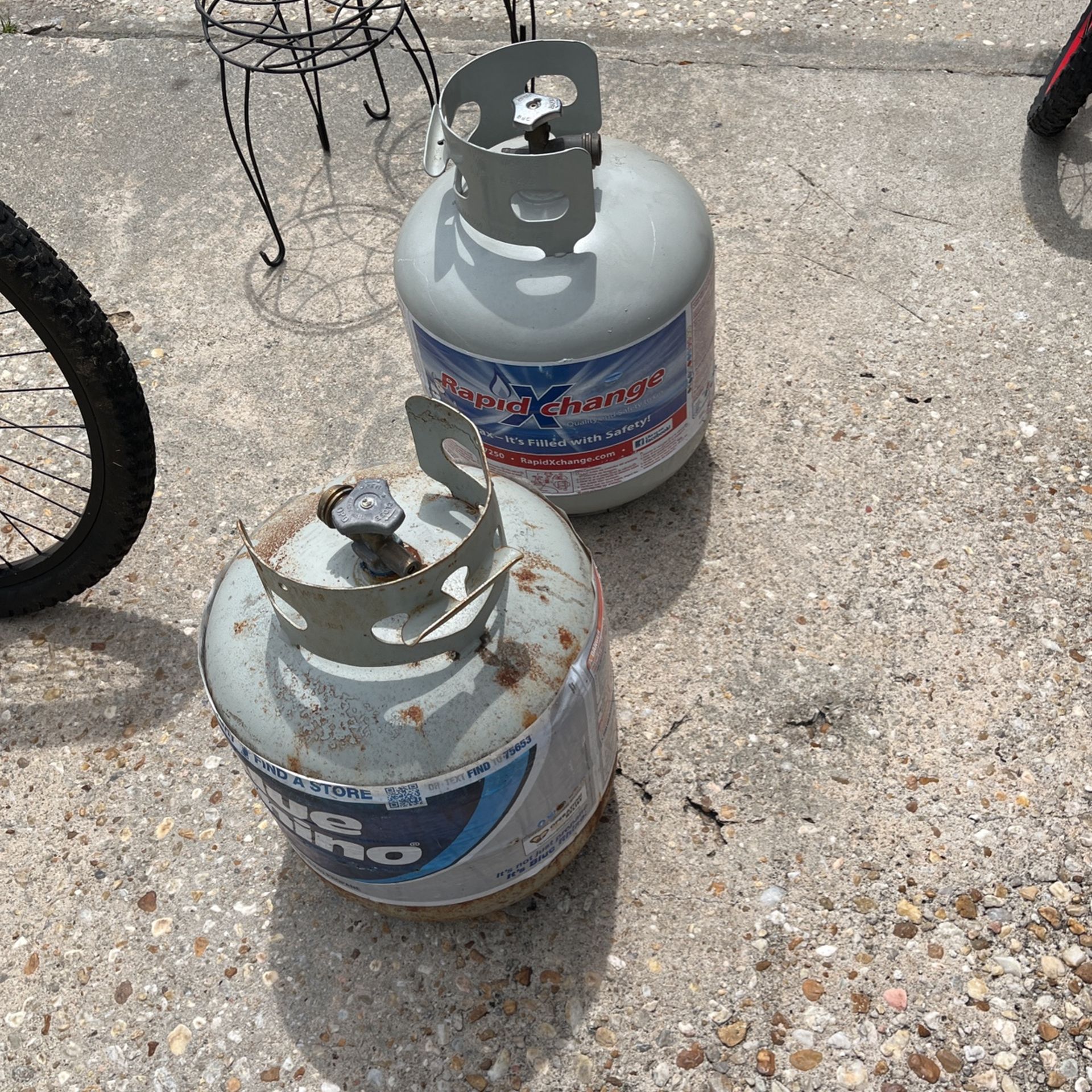 Two Propane Tank One Left