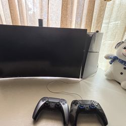 Ps5 Slim With Msi Curved Monitor With Desk 