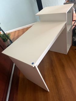 Queen size bed and White Vanity