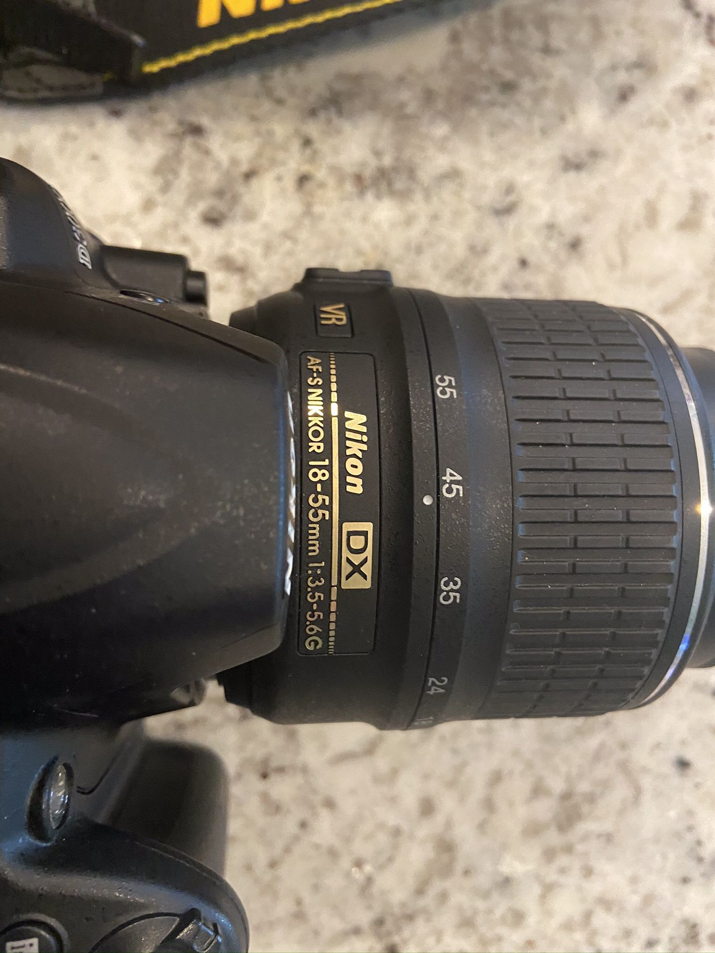 Nikon D3000 Camera with carrying bag. Includes camera battery, lens, charger, usb tracer wire and original documentation and software. Local pickup o