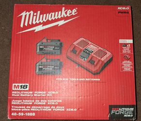 Milwaukee batteries and charger kit