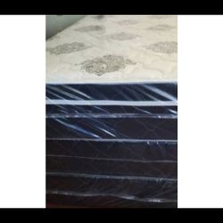 queen size new thick pillow top bed can deliver