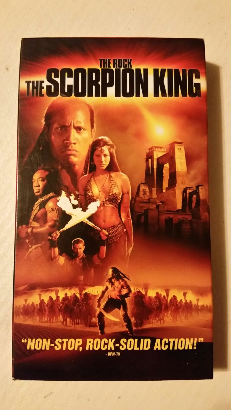 Dwyane "The Rock" Johnson Scorpion King VHS