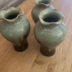 3 Small Vases