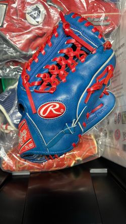 Blue Rawlings 11 1/2 / Dominican Flag 🇩🇴 / Professional Player Baseball Glove