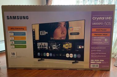 Samsung TV, Crystal UHD, 50”, U8000FD