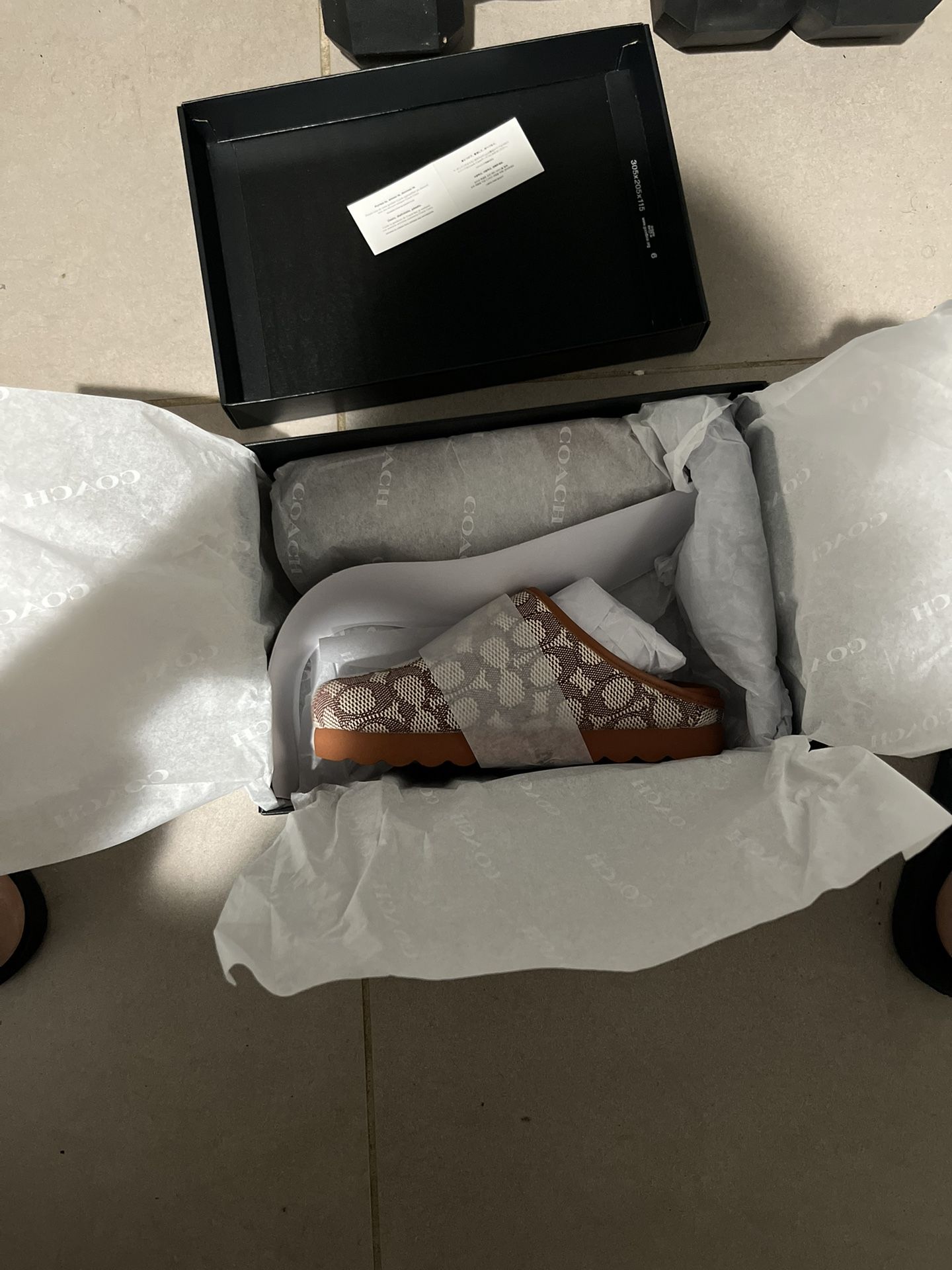 COACH Women's Hadley Slip On Clog Flats