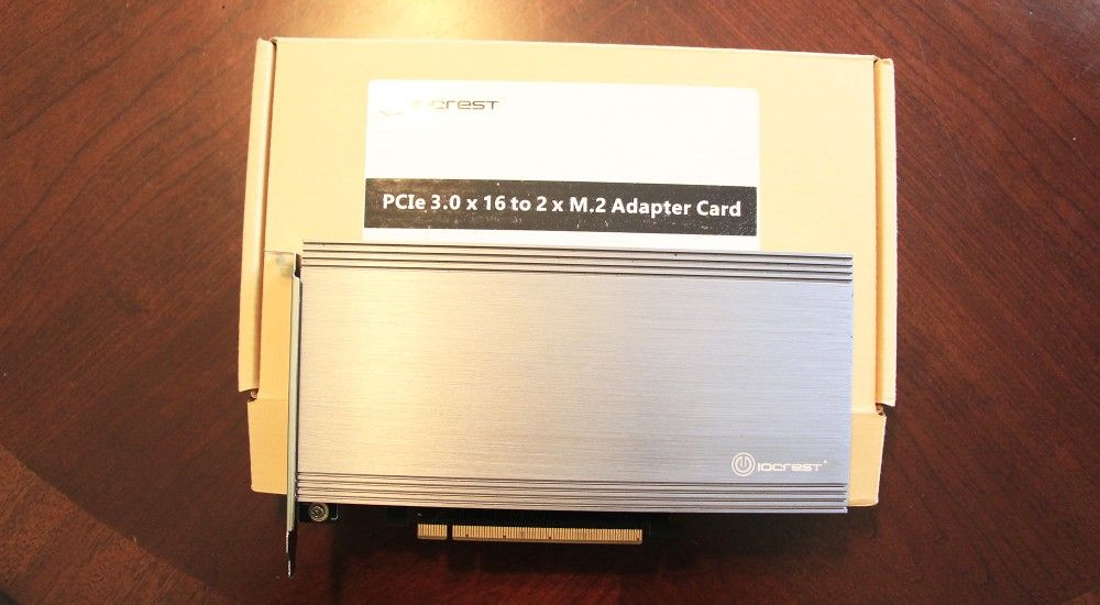 IOCREST PCIe To (2) M.2 NVMe SSD's Adapter Card... CHEAP!