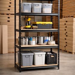 60"H Garage Shelving Storage Shelves，2000LBS Capacity Heavy Duty Adjustable