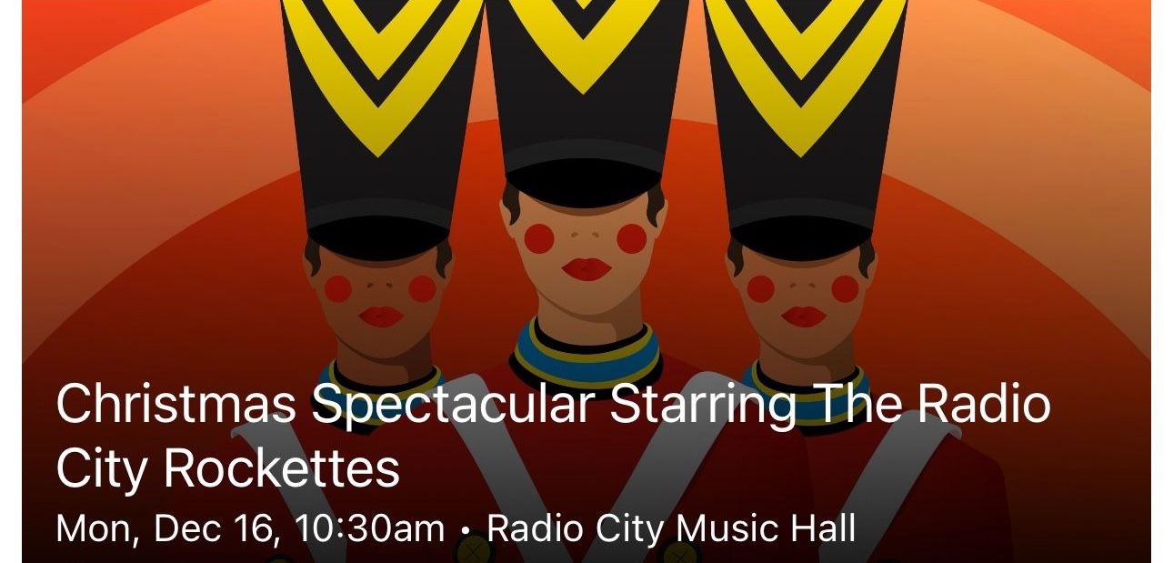 Rockettes 12/16 @ 10:30am 2 Tickets - Radio City