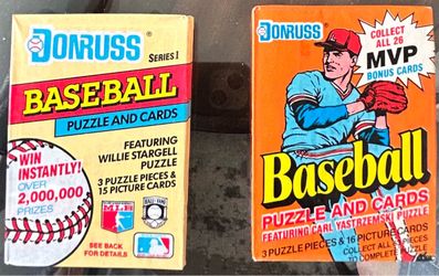 MLB Donruss Baseball Puzzle and Cards Wax Packs (28)