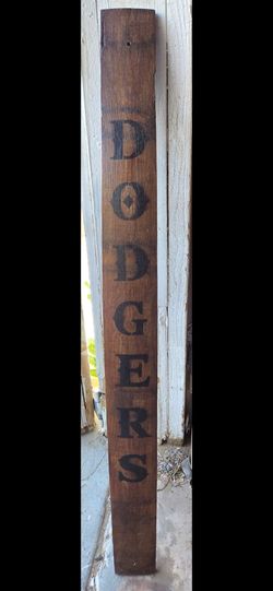 Dodgers  (Whiskey Barrel  Stave)