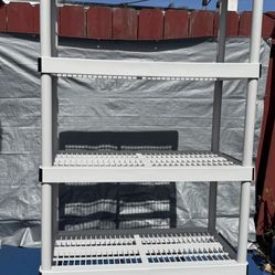 5-Tier ventilated plastic storage shelving unit KETER 6ft