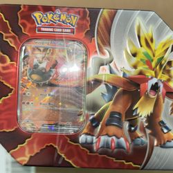 Pokemon Trading Card Games Paradox Destinies Tin - Gouging Fire Ex