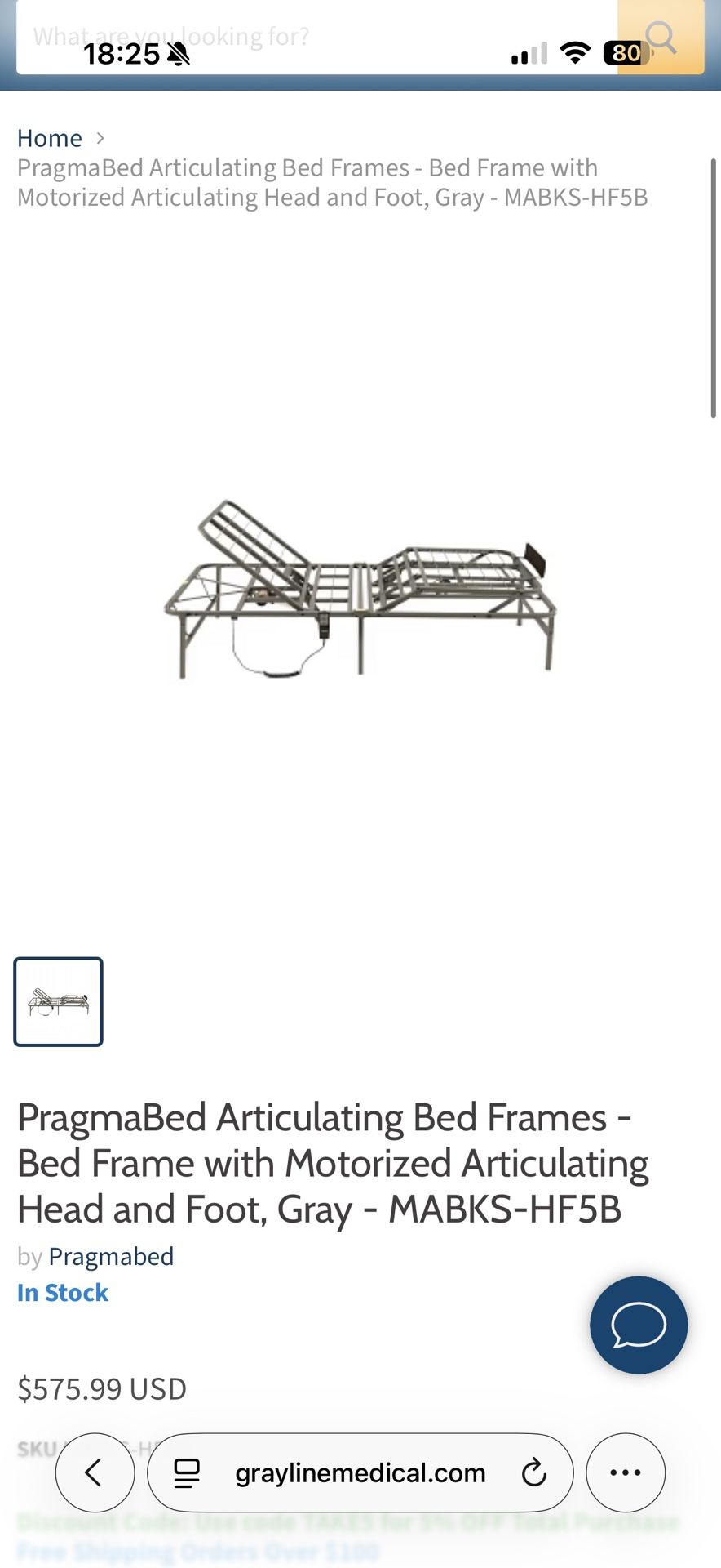 Pagma Medical Single Size Bed (Plug-in, Remote Adjustable)