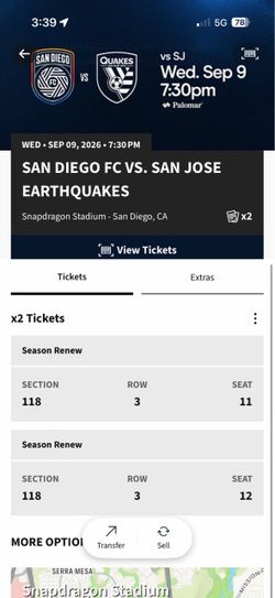 San Diego/Sdfc tickets