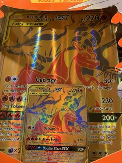 Opening Pokemon Reshiram & Charizard GX Gold Premium Collection