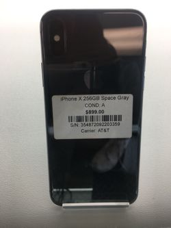 iPhone X 256GB- AT&T- GOOD USED CONDITION!!!