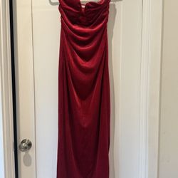 Red Velvet Dress S