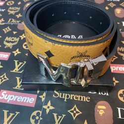 Silver MCM Belt 