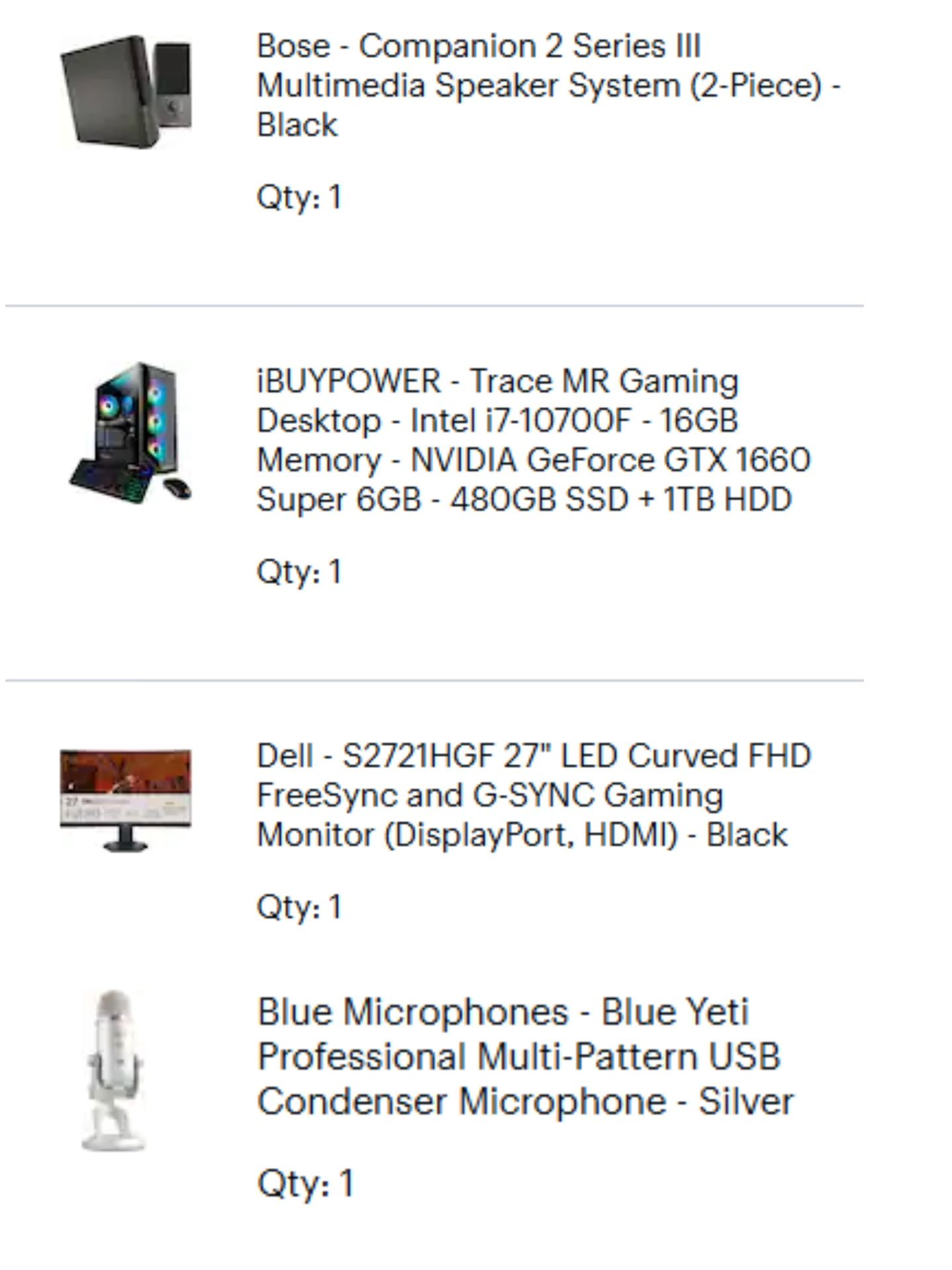 PC Gaming computer desktop bundle