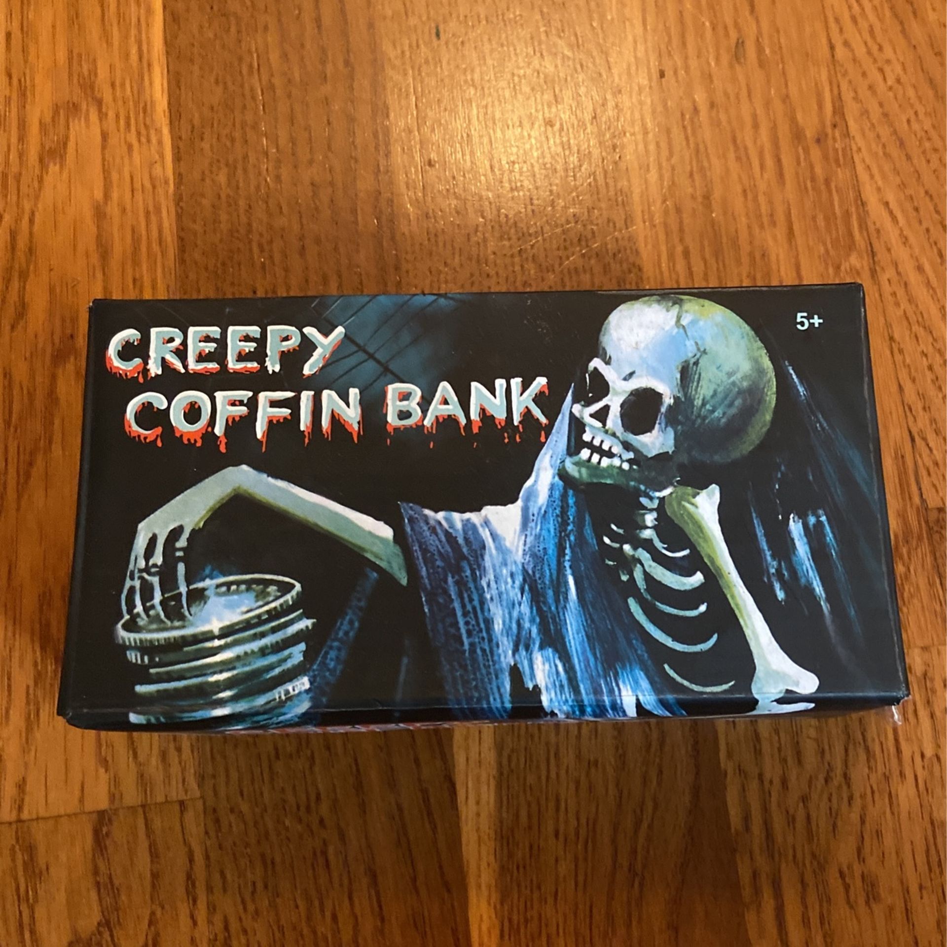 Vintage New Creepy Coffin Bank