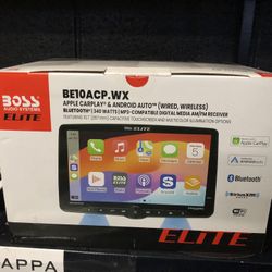 Boss Elite 10 Inch Wireless Apple CarPlay And Android Auto Stereo 