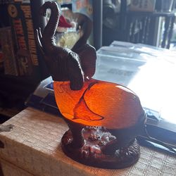 Vintage elephant lamp