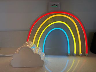 Rainbow Neon LED Wall Light and Cloud light
